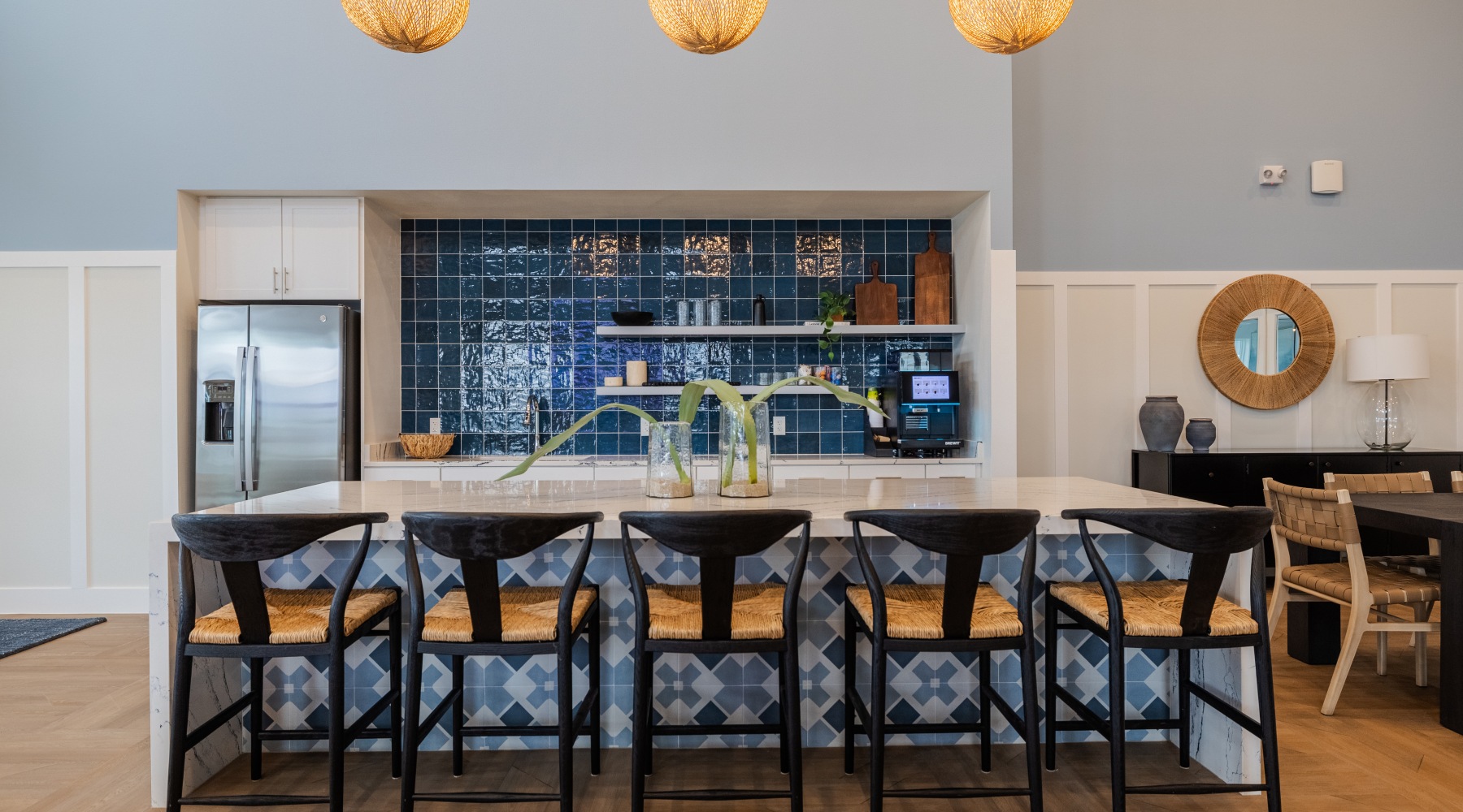 Modern resident clubhouse at Madison Midtown, apartments for rent in Melbourne FL.